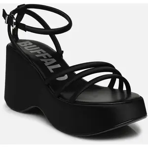 Sandales compensées femme Buffalo Joy Mss Sandal - Vegan Noir 40 1602205