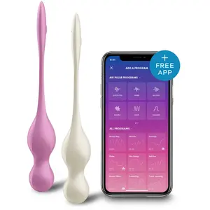 Comparateur de prix : Boules de Kegel vibrantes Satisfyer Love Birds blanches