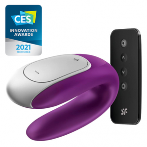 Comparateur de prix : Satisfyer Double Fun Vibrator Couples Violet Bluetooth App 1pc