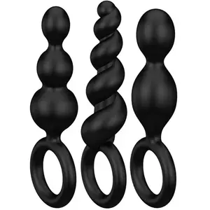 Comparateur de prix : Kit 3 Plugs Anal Satisfyer Booty Call Black