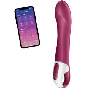 Vibromasseur Point G Connect Chauffant Satisfyer Big Heat pas cher