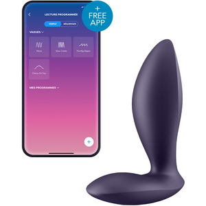 Satisfyer Power Plug Anale Vibrator 9cm Black 1ut pas cher