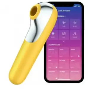 Satisfyer Dual Love Vibrator et Suction Yellow 1pc pas cher