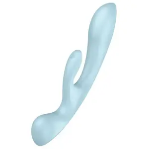 Satisfyer Triple Oh Vibrador Híbrido Azul 1ud pas cher