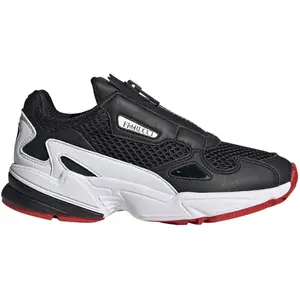 Adidas - Baskets en Cuir & Mesh Falcon Zip W noir/blanc T.38