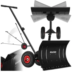TECTAKE Pelle à neige sur roues muttler ergonomique - pas cher