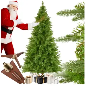 TecTake Sapin de Noël artificiel CUPID, aiguilles moulées par injection - Sapin de Noël artificiel en vert, sapin de Noël artificiel, sapin de Noël en pas cher