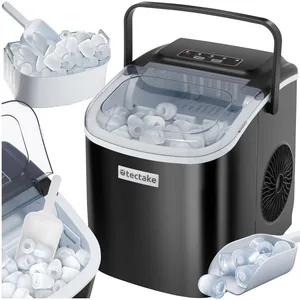 TECTAKE Machine à glaçons ARTIC capacité de 12 L avec 2 tailles de gla... pas cher