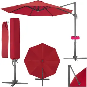 Comparateur de prix : TecTake® Parasol de Jardin Exterieur Parasol Déporté, en Aluminium, Ø 300 cm, Inclinable & Réglable en hauteur, Protection UV 50+, Résistant au vent, Housse de protection incluse, Salon de jardin