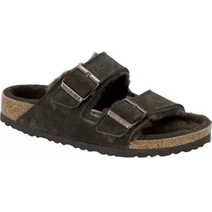 Birkenstock - Arizona Shearling - Sandales Mocca - 41 - Normal pas cher