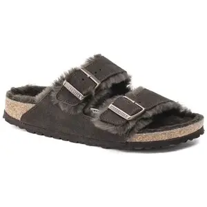 Birkenstock - Arizona Shearling - Sandales Mocca - 37 - Normal pas cher