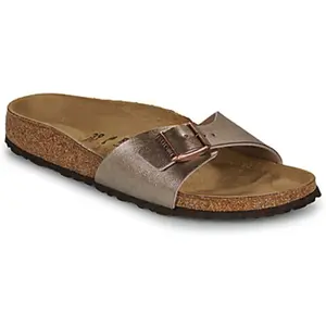 Birkenstock Femme Madrid Graceful Taupe, Birko Flor Flip Flops, 38 EU
