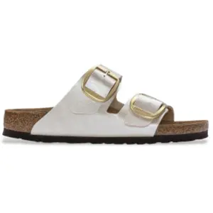 Comparateur de prix : Mules femme Birkenstock Arizona Birko-Flor Blanc 39 Étroit 1020021