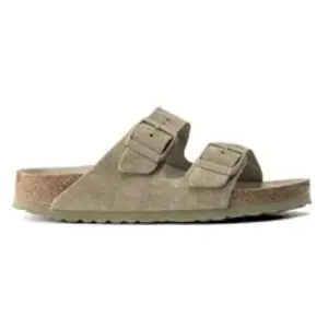 Sandales femme Birkenstock Arizona Suede Vert 45 Étroit 1019088 pas cher
