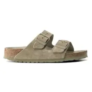 Sandales femme Birkenstock Arizona Suede Vert 44 Étroit 1019088 pas cher
