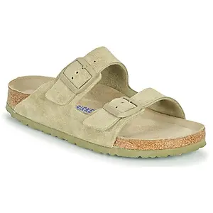 Sandales femme Birkenstock Arizona Suede Vert 39 Étroit 1019088 pas cher