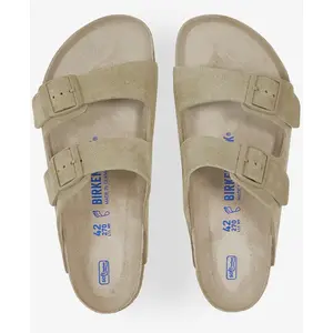 Comparateur de prix : Sandales cuir Birkenstock Arizona Suede Vert 43 1019045