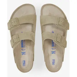 Birkenstock Sandales Birkenstock Arizona  Sfb Cuir Suede Bk1019045 Vert - 44 pas cher