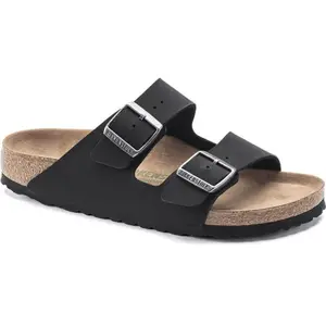 Birkenstock Arizona BFBC Earthy Vegan - Sandales Black 44 - Étroit pas cher