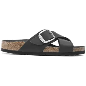 Birkenstock - Mules en Cuir Siena noires 41 pas cher