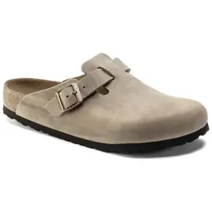 Sabots cuir huilé Birkenstock Boston Oiled Marron 46 1018147 pas cher