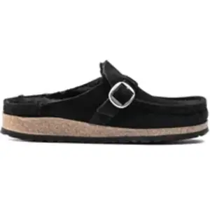 Mules Buckley Shearling cuir velours Birkenstock pas cher