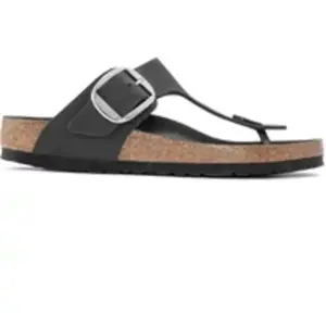 Birkenstock Gizeh Big Buckle Oiled Le Colour Noir - 38 pas cher