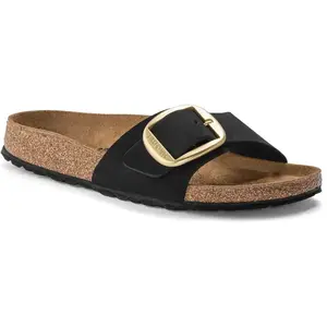 Birkenstock Sandales Madrid Big Buckle Nubuck Leather pas cher