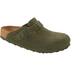 Sabots Birkenstock  Boston Suede Vert 38 1024721 pas cher