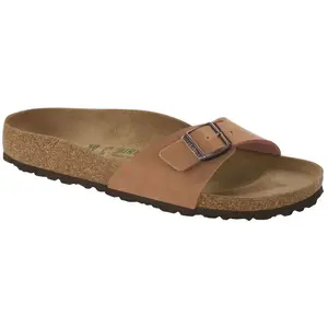 Birkenstock Madrid Vegan Birko-Flor Nubuck - Sandales Pecan 45 - Norma... pas cher