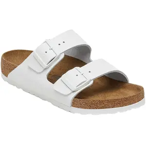 Birkenstock - Sandales - Arizona Natural Leather White  en Cuir - Taille 42 - Blanc pas cher
