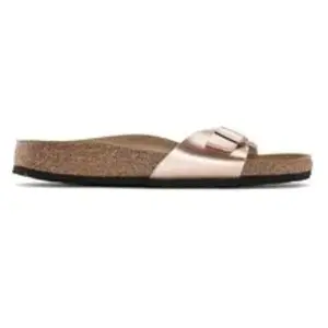 Sandales Birkenstock Madrid Metallic Narrow rose métallique femme - 37 pas cher
