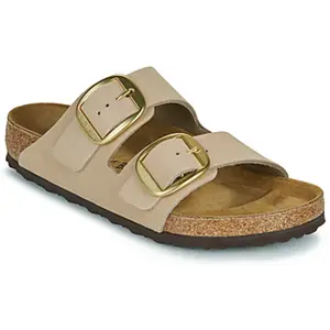 Birkenstock Arizona Big Buckle Nubuck Leather Sandcastle Regular, Sandcastle, 37 EU pas cher
