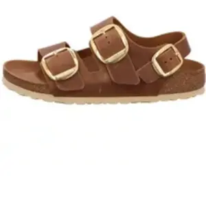 Sandales femme Birkenstock Milano Big Buckle Marron 35 Étroit 1024067 pas cher