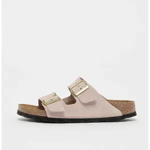 Claquettes cuir suédé femme Birkenstock Arizona Rose 37 Étroit 1026170 pas cher