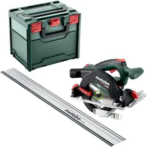 Ks 18 ltx 57 bl Scie circulaire portative sans fil 18 v 57 mm + rail de guidage fs 160 ( 691222000 ) + x - sans batterie, sans chargeur - Metabo pas cher