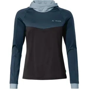 Vaude - Women's Qimsa L/S Shirt I - Pull polaire taille 36, bleu/noir pas cher