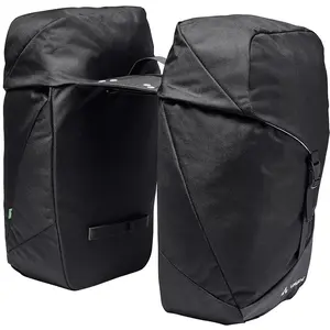 Comparateur de prix : Sacoche de vélo - VAUDE - TwinRoadster - Noir - 48 cm - Pour cyclotouristes