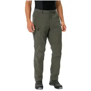 Vaude - Farley Zip-Off Pants V - Pantalon de trekking taille 52 - Regular, vert olive pas cher