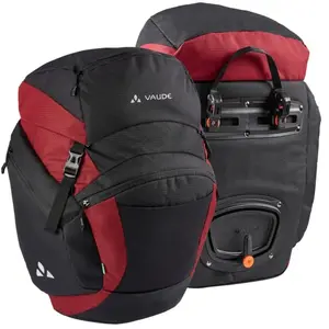 Paire de sacoches de porte bagage arriere vaude ontour back noir carmineVendu paramazon