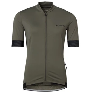 Vaude - Women's Kuro Full-Zip Tricot II - Maillot de cyclisme taille 40, brun/vert olive pas cher