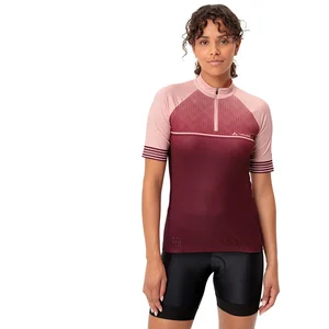 Vaude - Women's Posta Half-Zip Tricot II - Maillot de cyclisme taille 42, rouge pas cher