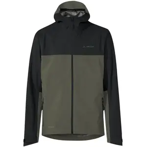Comparateur de prix : Vaude - Moab Rain Jacket - Veste de cyclisme taille L, noir/vert olive