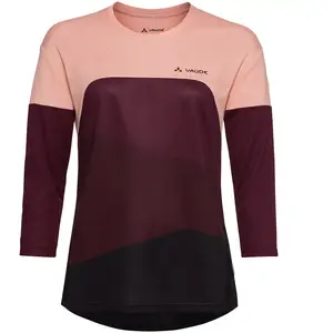 Vaude - Women's Moab L/S T-Shirt V - T-shirt technique taille 36, rouge pas cher