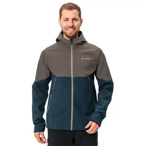 Vaude Qimsa Softshell Jacket - Veste vélo homme Coconut / Dark Sea L