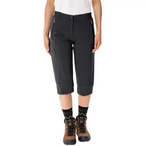 Comparateur de prix : Vaude - Women's Farley Stretch Capri III - Pantalon de trekking taille 44, noir