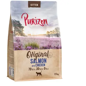 Purizon Kitten saumon, poulet - sans céréales pour chaton - 2,5 kg pas cher