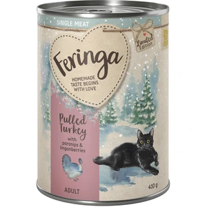 Édition limitée : Feringa Single Meat Menu d'hiver, dinde, panais pour chat 6 x 410 g pas cher