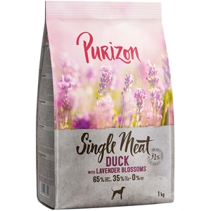 1kg Single Meat Adult canard, pommes, fleurs de lavande - sans céréales Purizon croquettes pour chien à prix avantageux ! pas cher