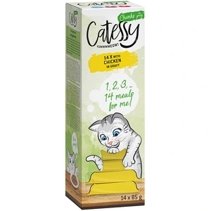 Catessy Bouchées en sauce 14 x 85 g pour chat - poulet pas cher